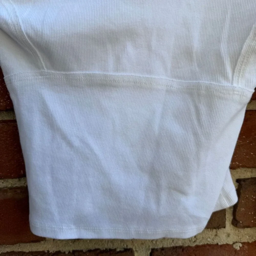 Free People We The Free Women's Lightning Long Sleeve Tee white S NEW